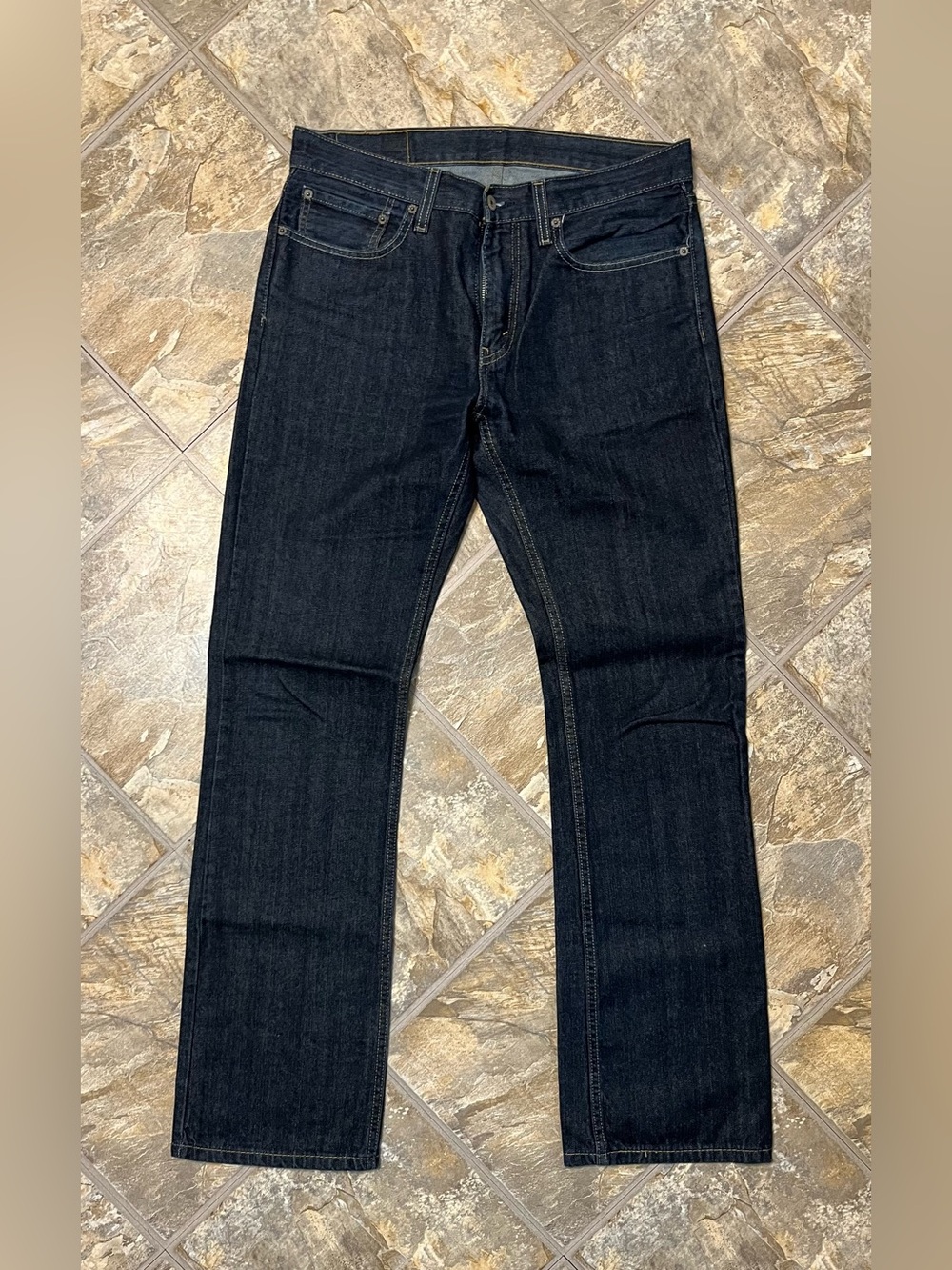 Levi's 527 Slim Bootcut Jeans Men's Blue Denim Dark Wash Size 32X34 Western